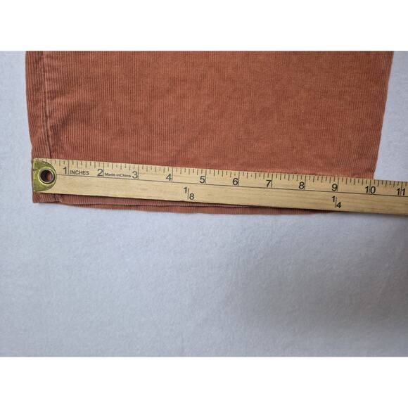 Anthropologie Maeve Corduroy Wide Leg Pants Size 4 Orange Retro Boho Festival - Picture 11 of 11
